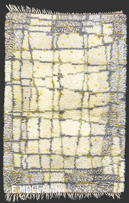 Vintage Swedish Rya Rug n°:34123944